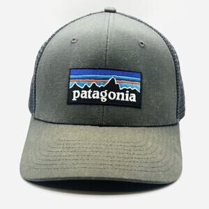 Patagonia Unisex Large Patch Logo Trucker Hat Snapback Gray